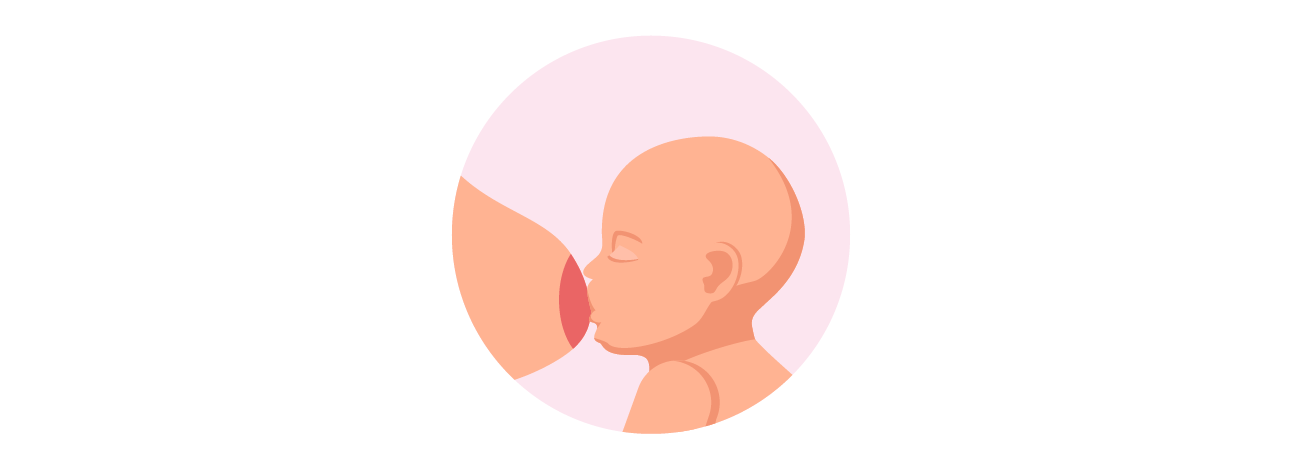 bebé alimentándose