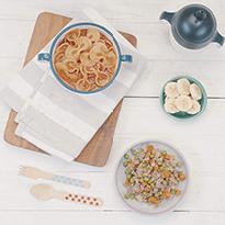 Sopita de fideos y verduras picadas