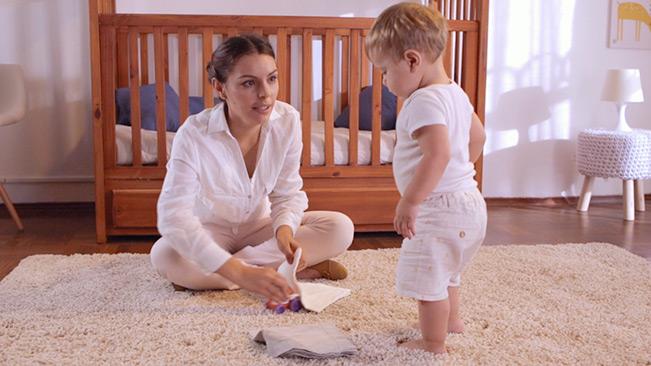 Actividad de estimulación en bebés de 13 meses 