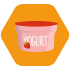 Yogurt de fresa sin azúcar 