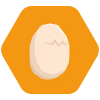Huevos ligeramente batidos