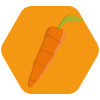 Zanahoria picada y cocida 